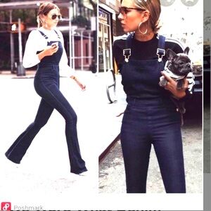 NWOT! We Wore What Denim Overalls size medium SKINNY LEG